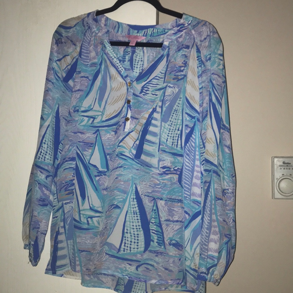 Lilly Pulitzer Elsa Silk Shirt